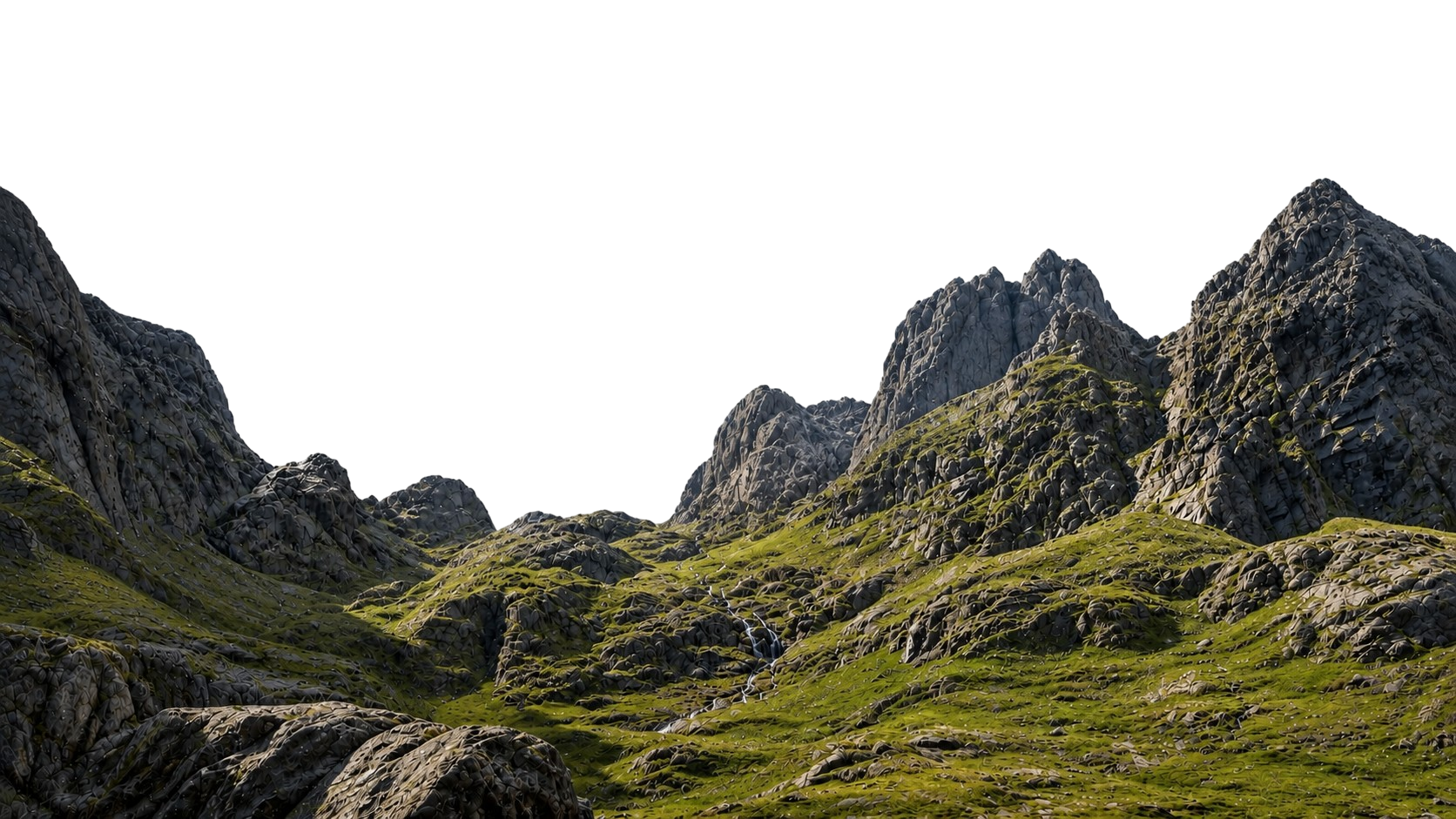 Mountain parallax layer