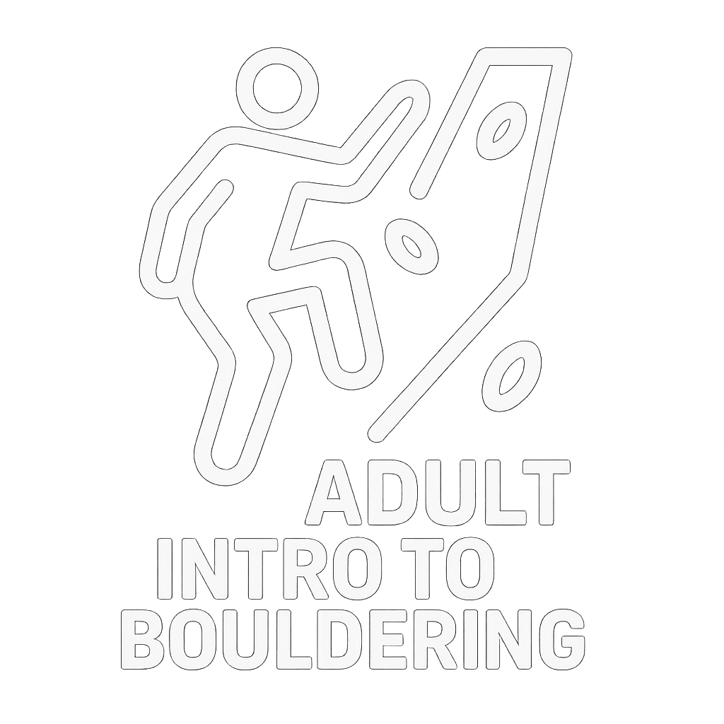 Adult Introduction to Bouldering course logo.