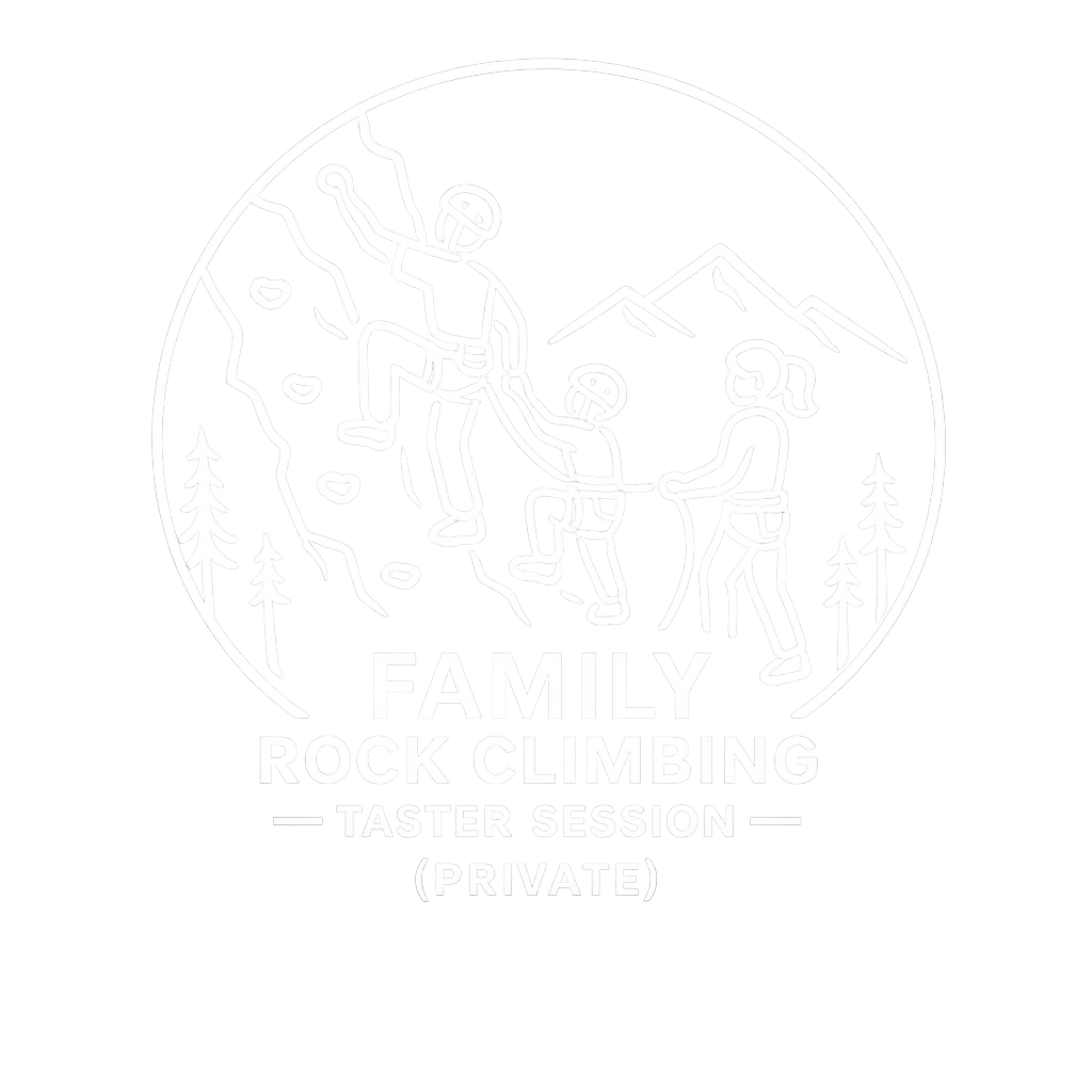 Family Outdoor Rock Climbing Adventure course logo.