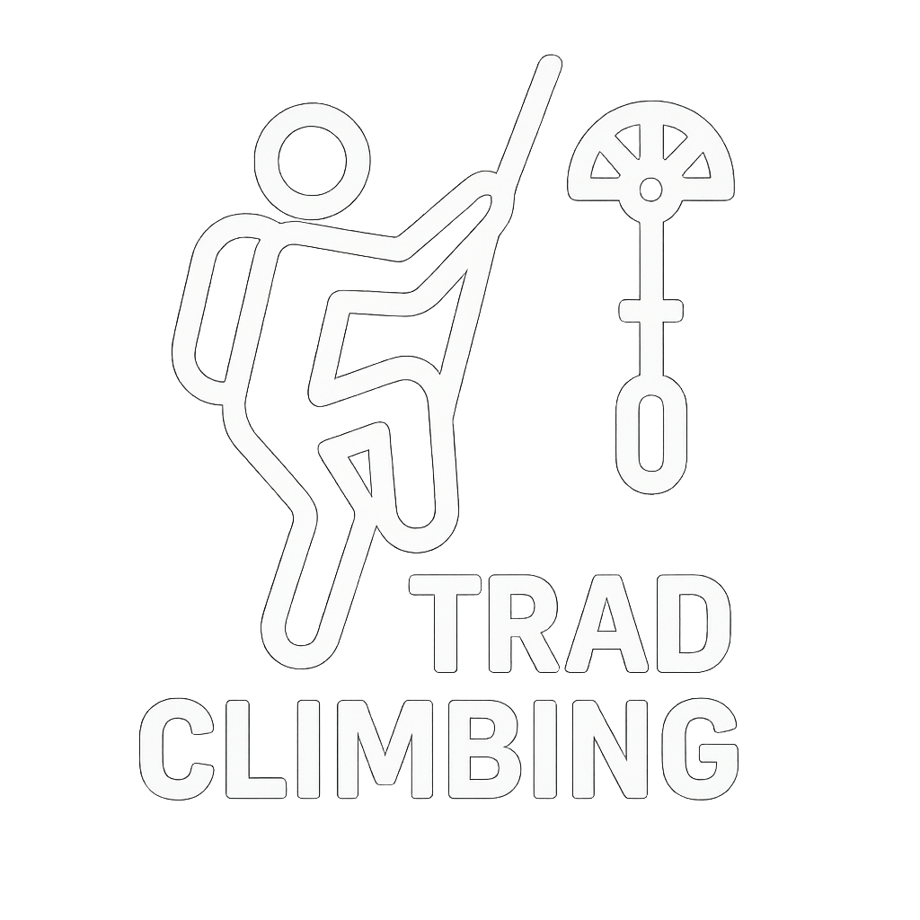 Trad Climbing Learn to Lead course logo.